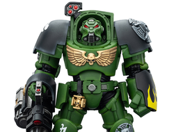Терминатор Саламандр (Warhammer 40K) - КОЛЛЕКЦИОННАЯ ФИГУРКА 1/18 Salamanders Terminator with with Power Fist and Assault Cannon (JT03233) - JOYTOY