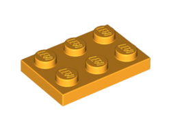 Plate 2 x 3, Bright Light Orange (3021 / 4645048 / 6097503)