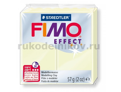 полимерная Fimo effect, цвет-nightglow 8020-04 (светящийся в темноте), вес-57 гр