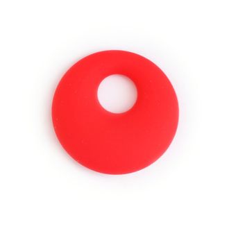Силиконовый кулон круглый 50 х 12 мм. Красный