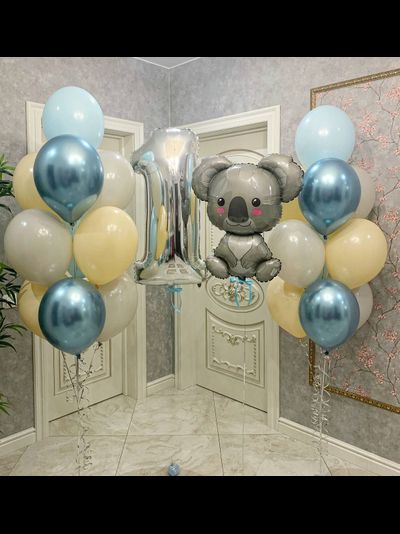 Набор шаров с цифрой и коала