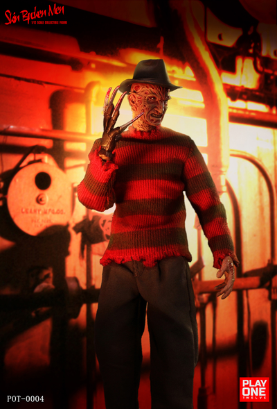 ПРЕДЗАКАЗ - Фредди Крюгер (серия "Кошмар на улице Вязов")  - Коллекционная фигурка 1/12 SCALE skin broken man (POT-0004) - Play One twelve ?ЦЕНА: 10900 РУБ.?