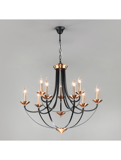 Подвесная люстра в стиле лофт Lazzaro 60098/9 черный Eurosvet