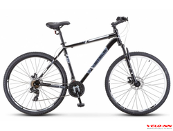 Велосипед STELS Navigator-700 MD 27.5" F010 черный/белый
