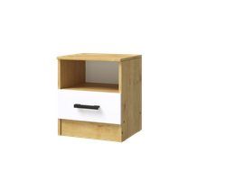 ЛДСП Тумба прикроватная ЭКО Дуб Вотан-Белый гладкий