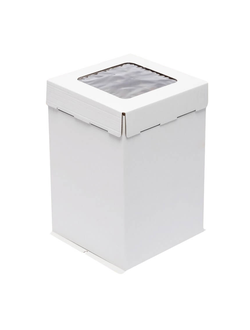 Коробка для торта с окном, 300*300*450мм
