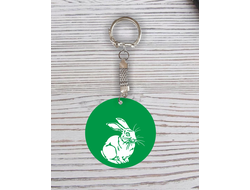 Брелок с гравировкой год Кролика №87