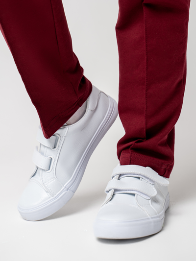 Брюки трикотажные бордо