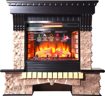 Каминокомплект ЭКСТЕР ПРОВАНС с очагом Panoramic 25
