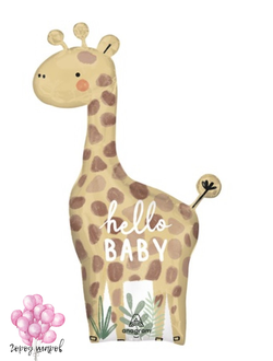 жираф хеллоу беби воздушный шарик на выписку из роддома Краснодар новорожденные