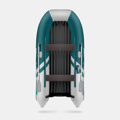 Моторная лодка GLADIATOR E330S морской зеленый-белый