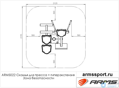 Скамья для пресса + гиперэкстензия