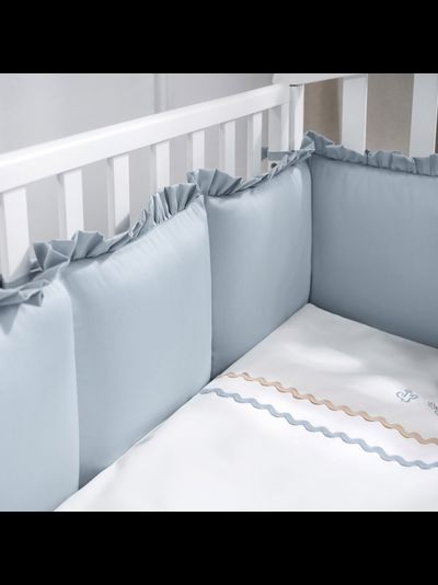 Комплект в кроватку Perina Toys Sateen Collection 6 предметов аквамарин