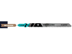 Пилки д/лобзика METALLICA Optima T101BR, 100/75мм шаг 2,5мм, HCS обрат/зуб, чистый рез, по дереву