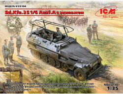 Сборная модель: (ICM 35104) Немецкий бронеавтомобиль Sd.Kfz.251/6 Ausf.A с экипажем