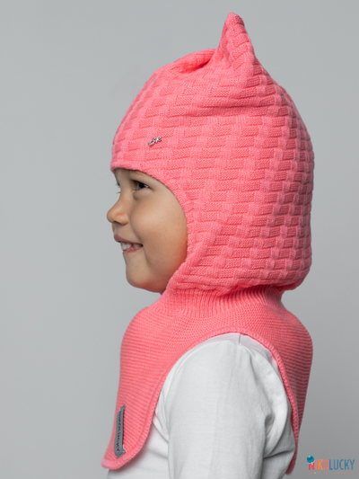 Шапка-шлем 24201-05 х/б подклад, розовый 52-54