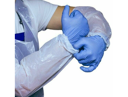 Нарукавники одноразовые для тату мастера, белые (40 х 22 см)