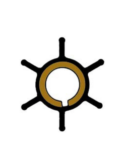 Импеллер посадка шпонка Ancor 2063 Ø40/13,1x22мм 6 лопастей для помпы охлаждения двигателя из чёрного неопрена