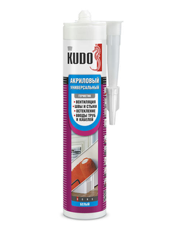 Герметик КУДО акриловый белый 280 мл