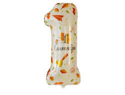 Фольгированная цифра  "1" С Днем знаний "