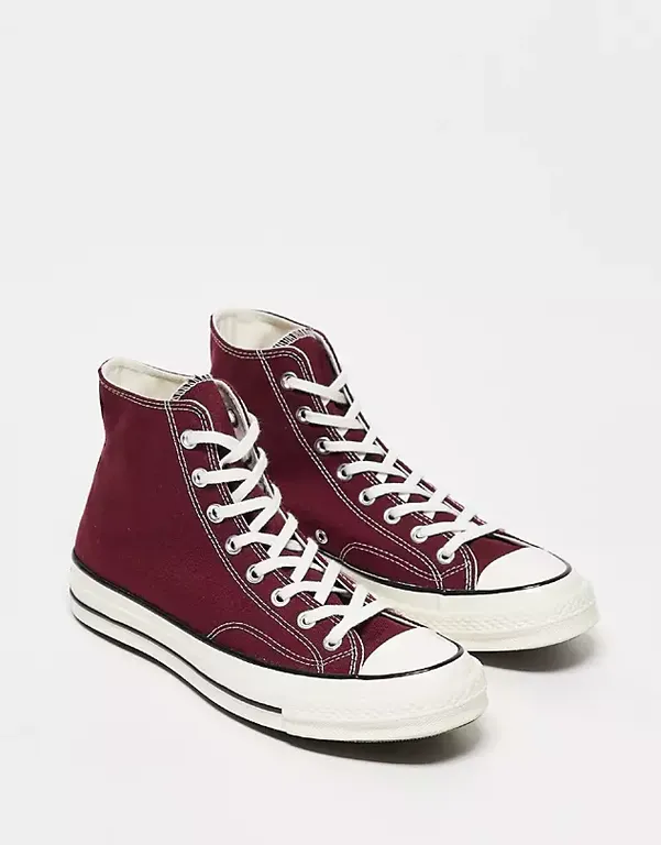 кеды Converse Chuck Taylor 70 бордовые высокие