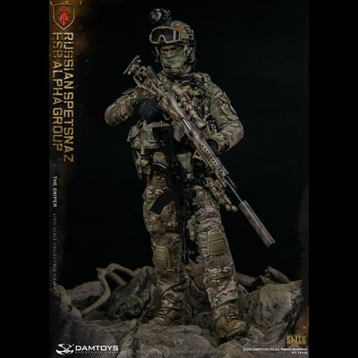 Снайпер спецназа "Альфа"  - Коллекционная ФИГУРКА 1/6 scale RUSSIAN SPETSNAZ FSB ALPHA GROUP SNIPER (78100) - DAMTOYS