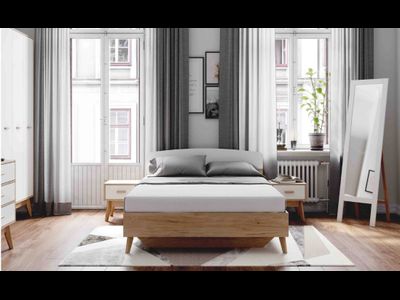 Калгари спальня Кровать 1400 Матрасное основание включено (комплект ламелей)