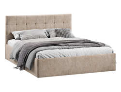 Спальня ДЖОЛИ - Кровать Тип 1 с подъемным механизмом Микровелюр Dark Beige