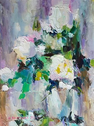 Картина Белые розы Круглова Ирина