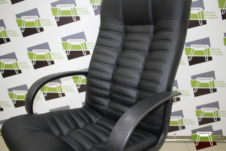 Кресло Кр26 (АТЛАНТ) ТГ ПЛАСТ ЭКО1 (экокожа черная)