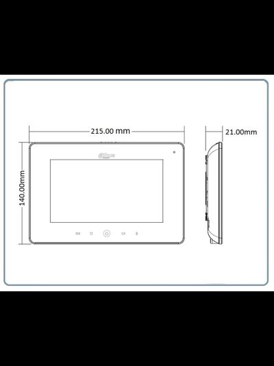 DaHua DHI-VTH5221D/DW Ip видеомонитор 7" WiFi/LAN с сенсорным экраном, для систем видеонаблюдения и видеодомофонии. Имеет встроенный видеорегистратор.