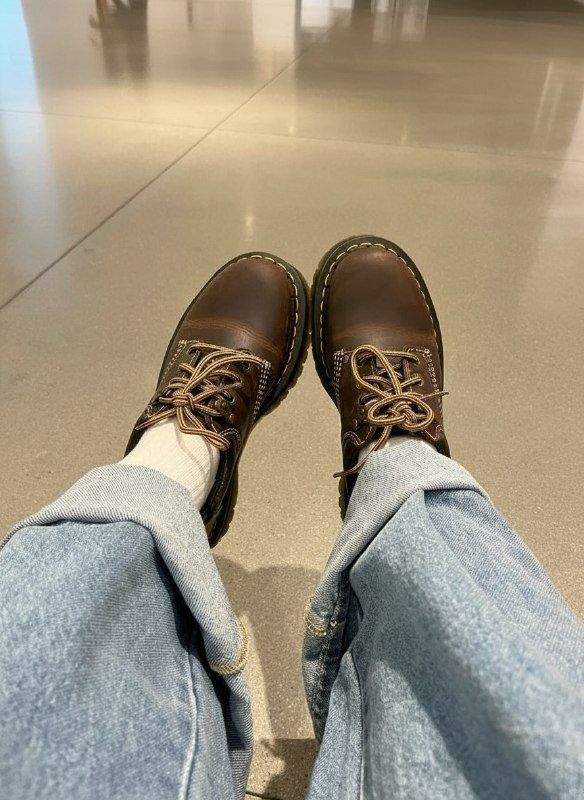 Dr. Martens 1461 brown nappa lux женские