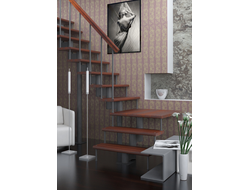 Модульная лестница поворот 90 и площадка