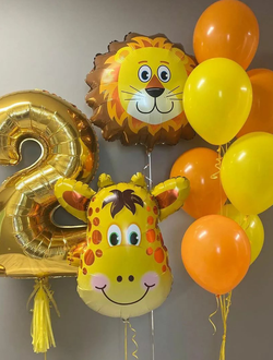 Сет "Сафари" (9 шариков + 1 цифра)