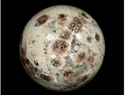 Шар "Яшма цветочная, хризантемовая", Казахстан (60 мм, 313 г) №29771