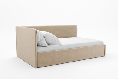 Угловая кровать, тахта, софа, подростковая MyCloud Норд, с подъемным механизмом, бельевым ящиком, боковой спинкой, без ножек