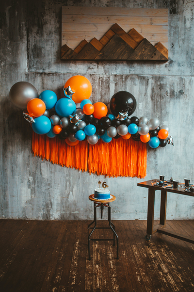 Оформление детского дня рождения в стиле космос № 1455