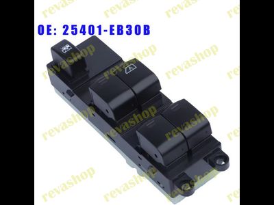 Блок кнопок стеклоподъемников, Nissan, Ниссан, 25401EB30B, 25401JD00A, запчасти Nissan, стеклоподъем