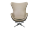 EGG CHAIR (латте, прессованная кожа)
