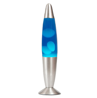 Колба белая/синяя для Лава лампы Ракета 41 см