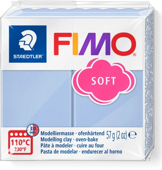 полимерная глина Fimo soft, цвет-morning breeze 8020-T30 (утренний бриз), вес-57 грамм