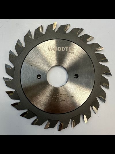 Подрезная составная пила  для форматно-раскроечных станков Ø100 х 20 х 2,8-3,6 Z = 12 + 12 WoodTec, от
