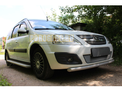Защита радиатора Lada Largus 2012- / Largus Cross 2014- chrome верх