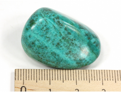Хризоколла, галтовка, Перу (30*21*16 мм, 14,6 г) №35215