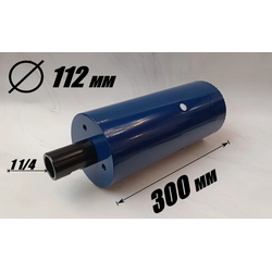 Коронка HSS  диаметр 112 мм глубина 300 мм  + переходник на резьбу 1 1/4