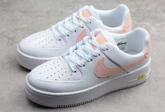 Nike Air Force 1 Low Af Sage white (белые с розовым)