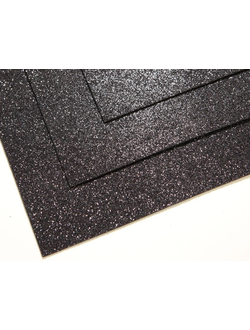 Фоамиран Глиттерный 40х60 см, черный