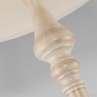 Классический торшер с абажуром 01080/1 белый с золотом Berlin