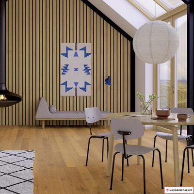 Паркетная доска PolarWood Elegance Дуб Premium Noble Brown 188 мм 1-полосная масло с фаской замок 2G толщина 14 мм 3 м2