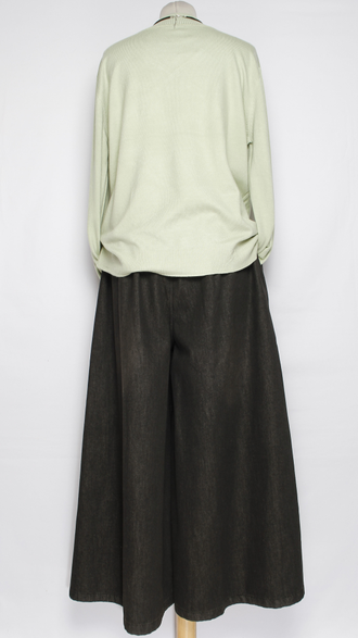 Джемпер "ГЛАДКИЙ С ДЛИННЫМ РУКАВОМ " 7811\07  оливковый, песок, бежевый, св.бежевый, какао р.52-56